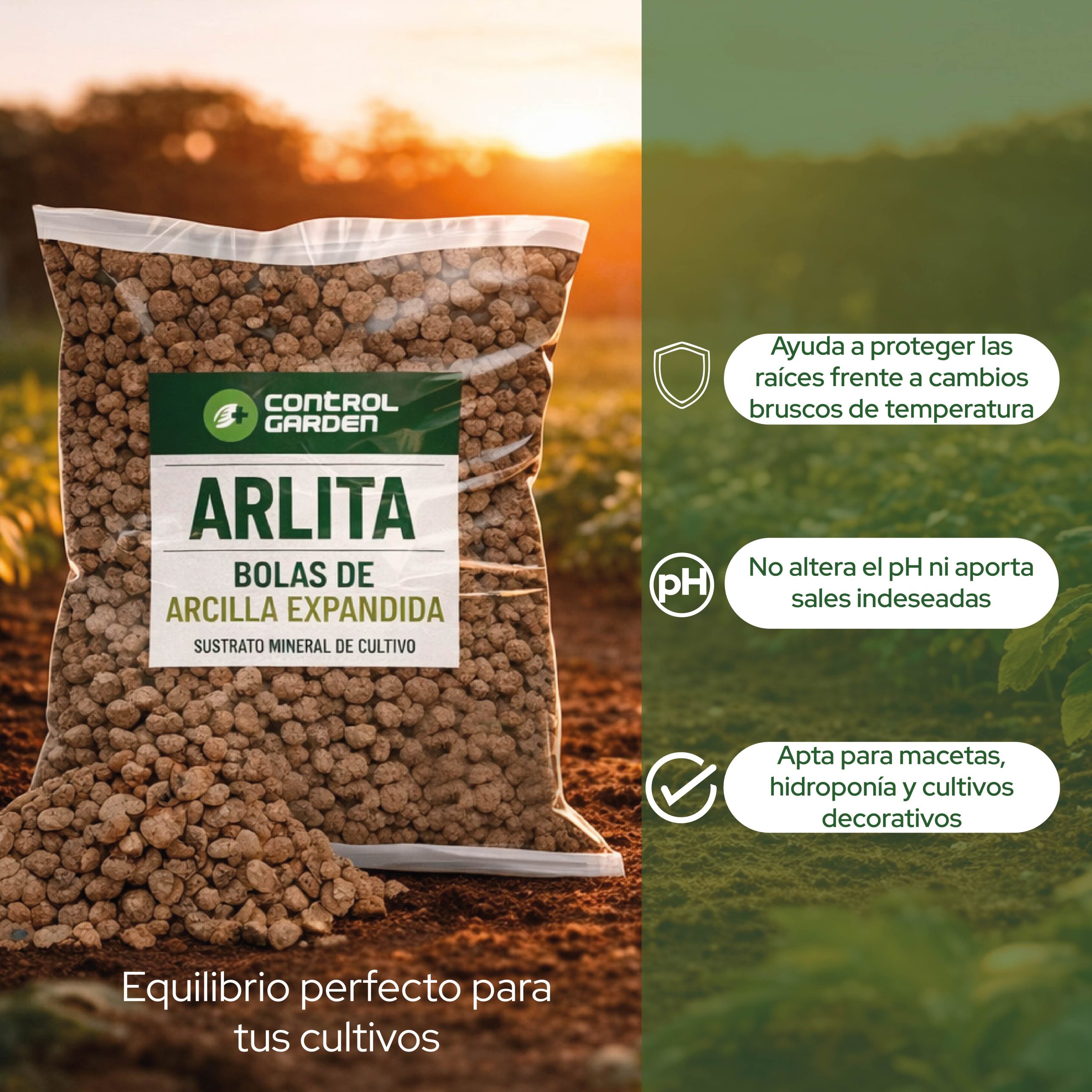 Arlita 6L sustrato bolas de arcilla expandida para plantas · foto 5