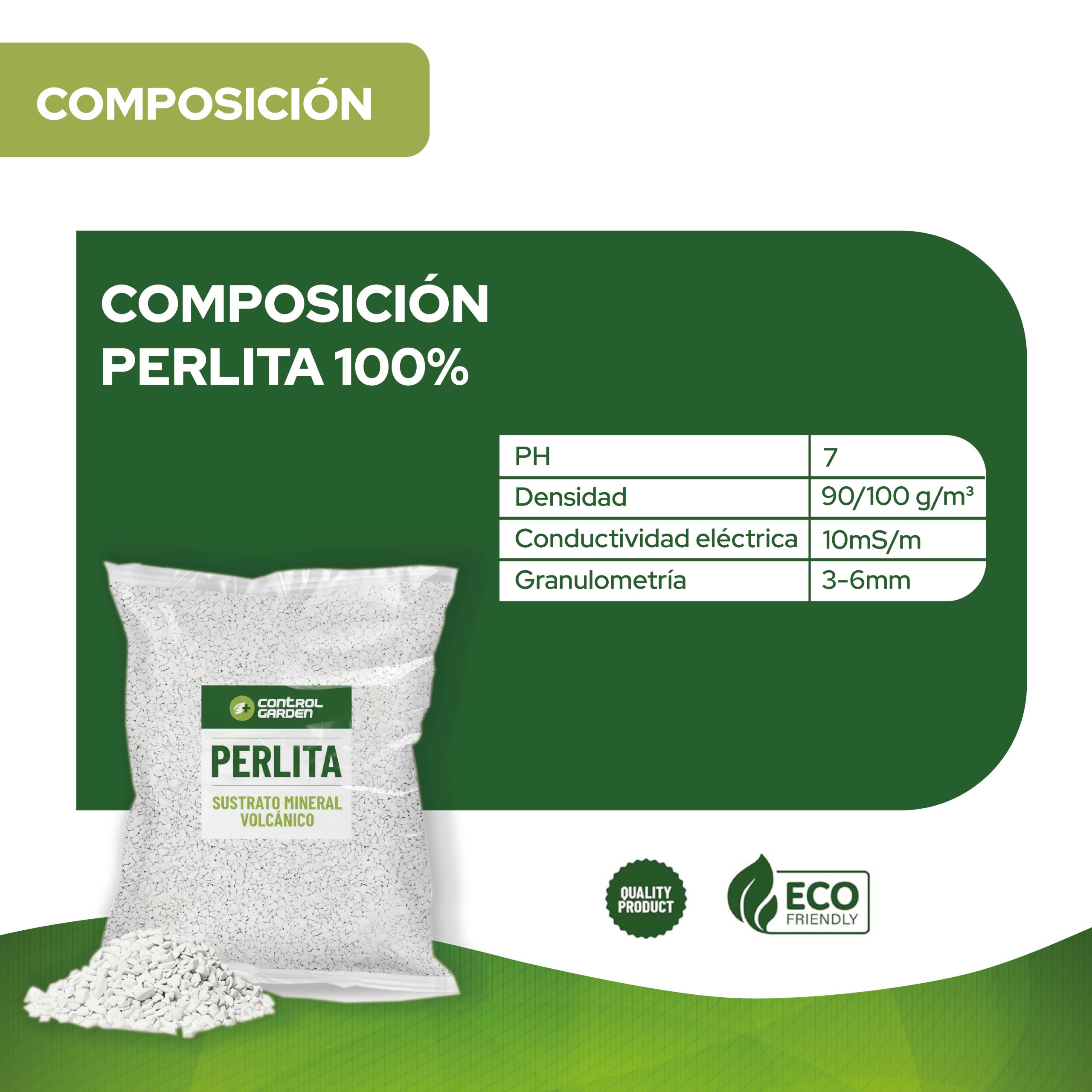 Perlita 3L de Control Garden para mejorar el drenaje y aireación en cultivos. · foto 9