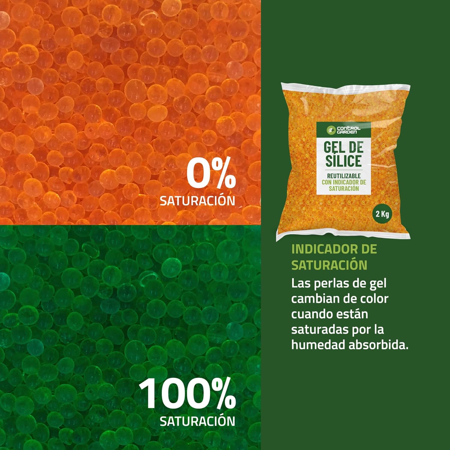 Gel de Sílice de 1 kg para controlar la humedad · foto 3