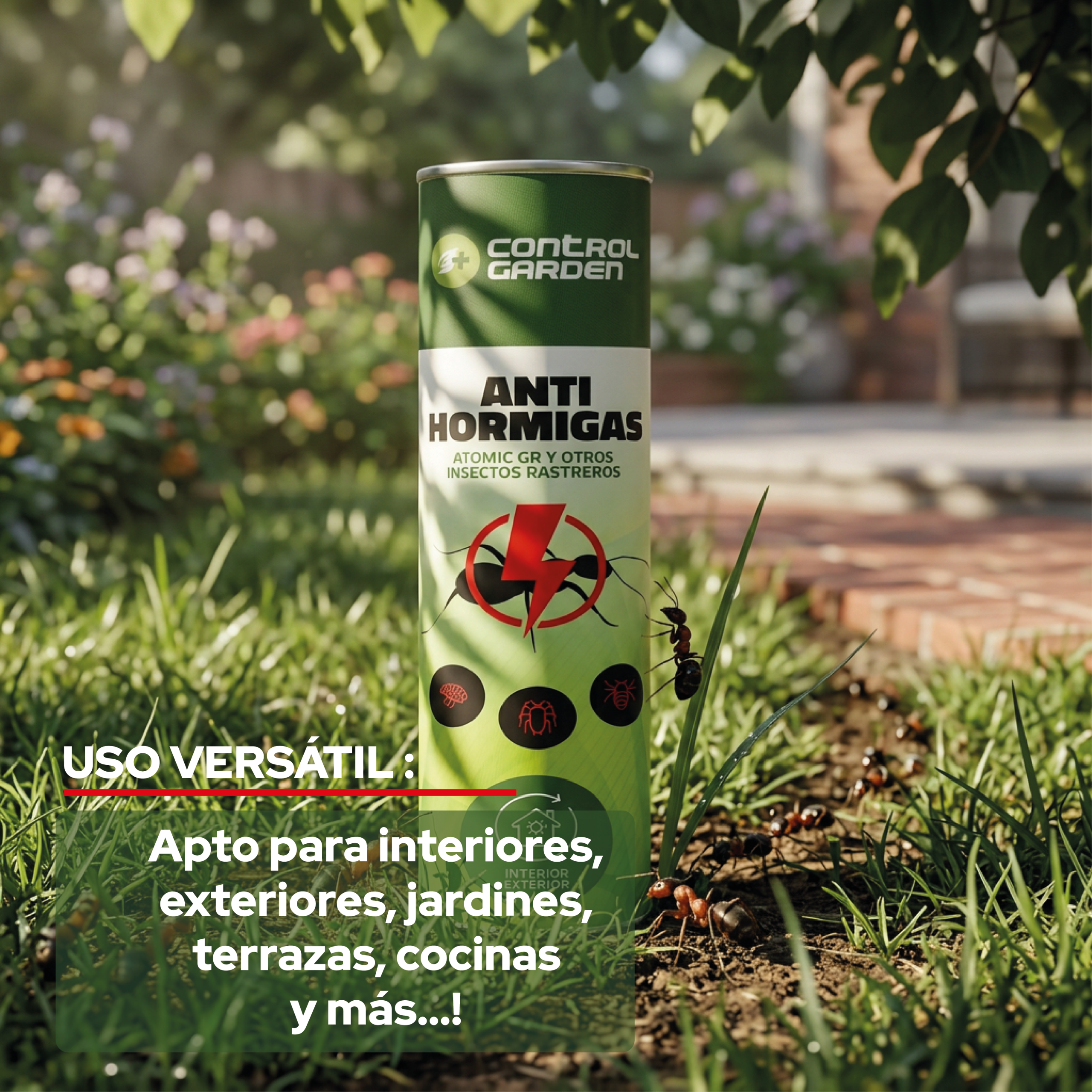 Talquera antihormigas 600 g para control de plagas en el hogar · foto 6