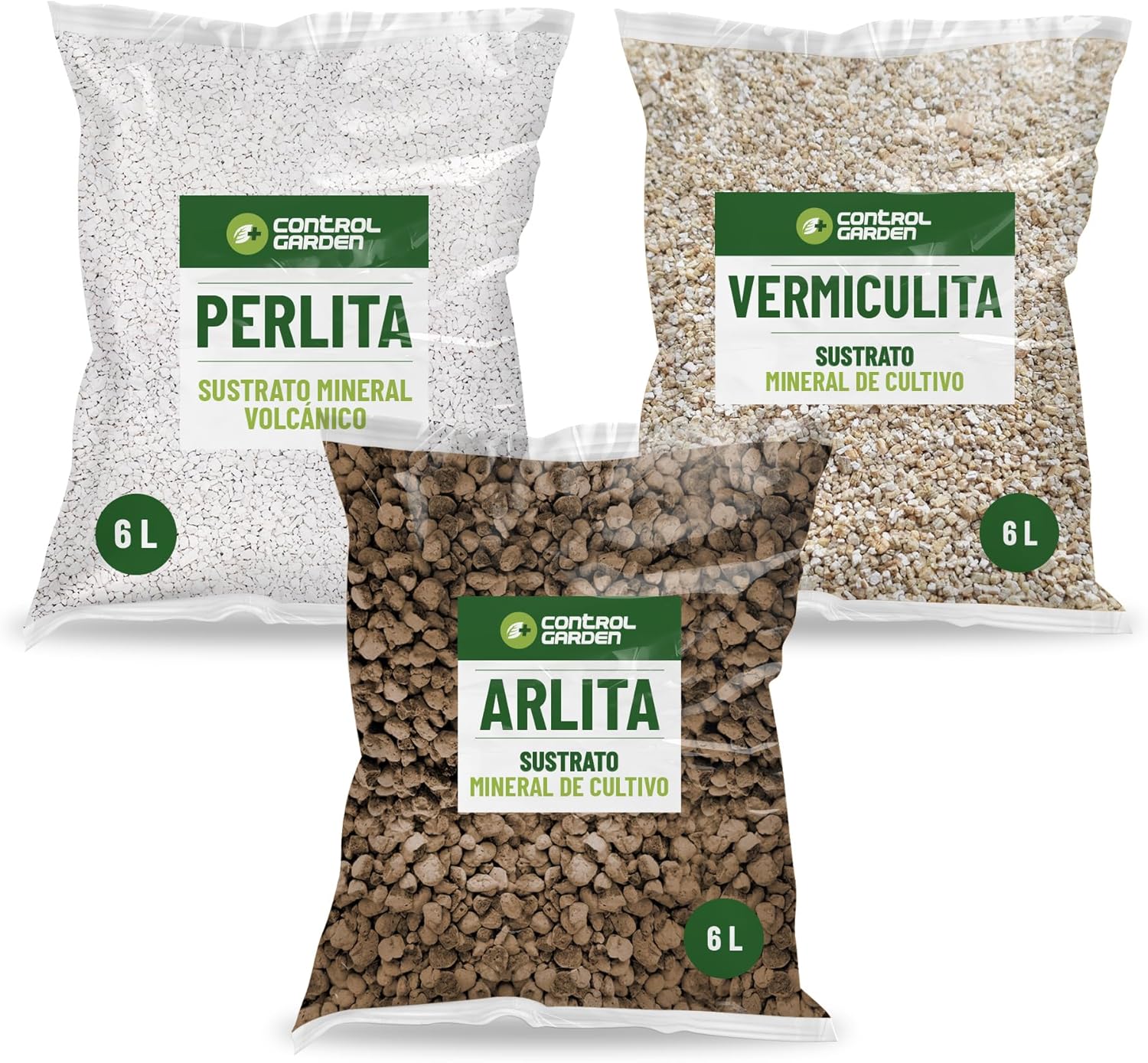 Zestaw Arlita 6L + Perlit 6L + Wermikulit 6L · Pakiet 3 jednostki