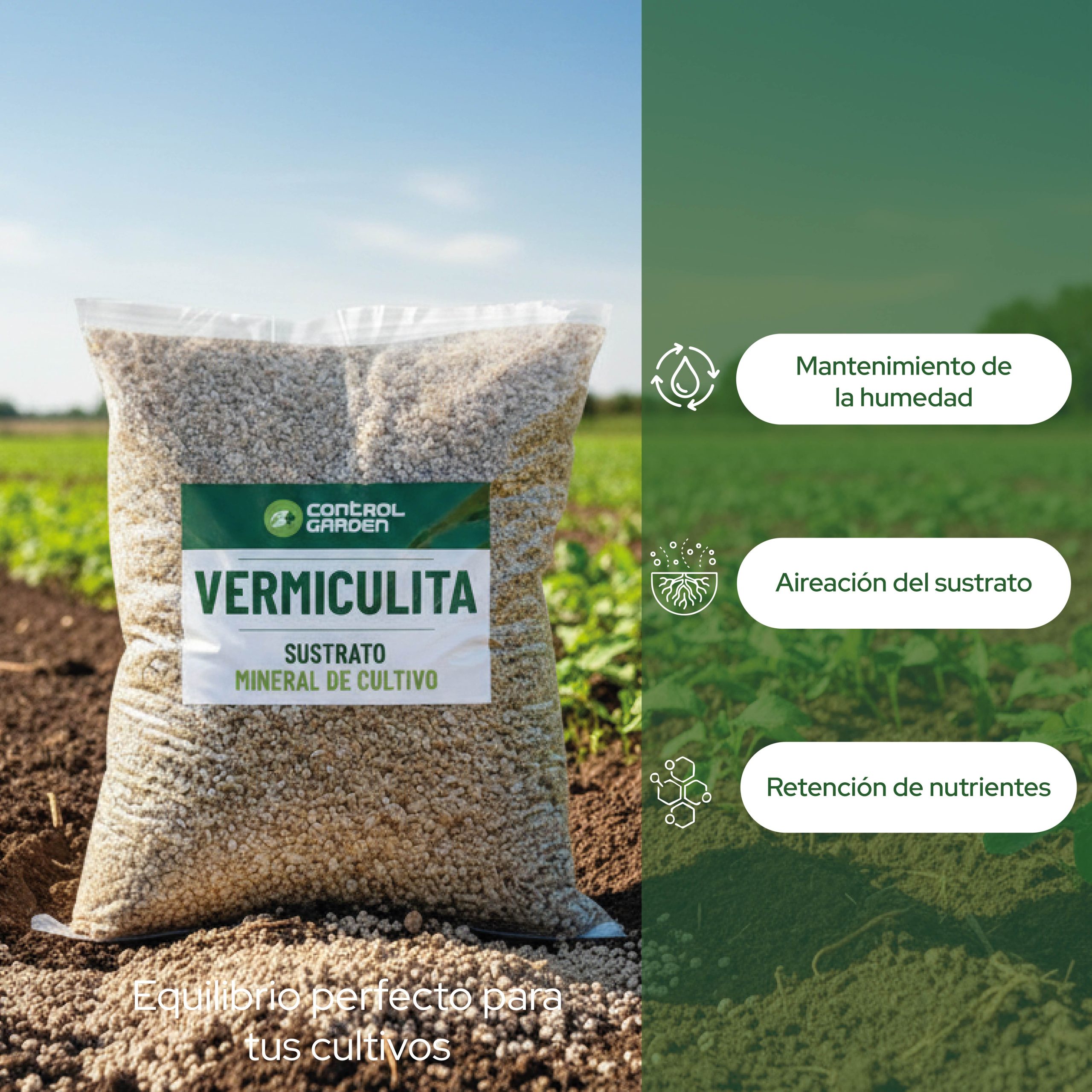 Vermiculita 3L para sustrato mineral en jardinería y cultivos · foto 5