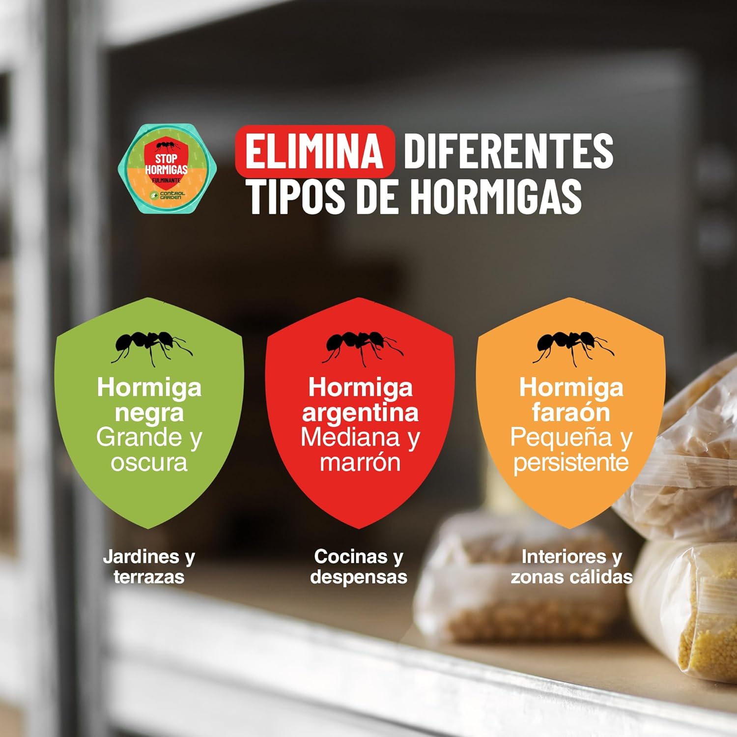 Pack de 8 trampas para hormigas en gel de Control Garden · foto 5
