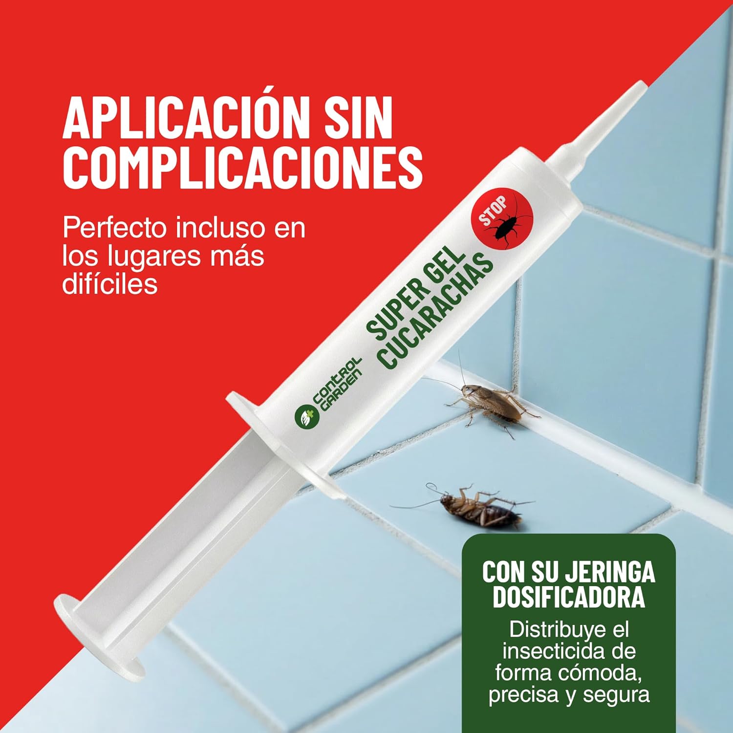 Super Gel Cucarachas en jeringuilla de 10g para eliminar plagas · foto 5