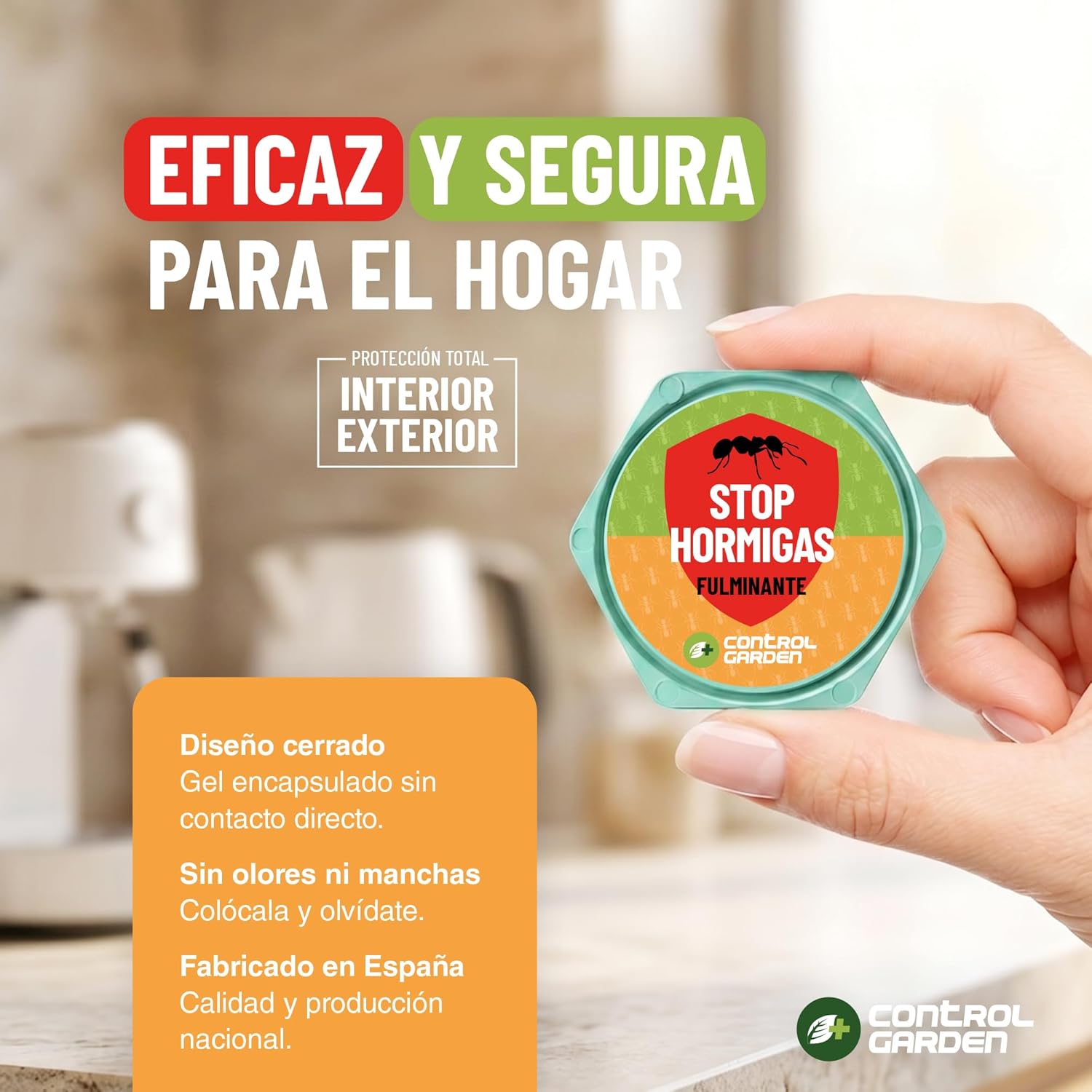 Pack de 4 trampas para hormigas en gel super atrayente de Control Garden · foto 2