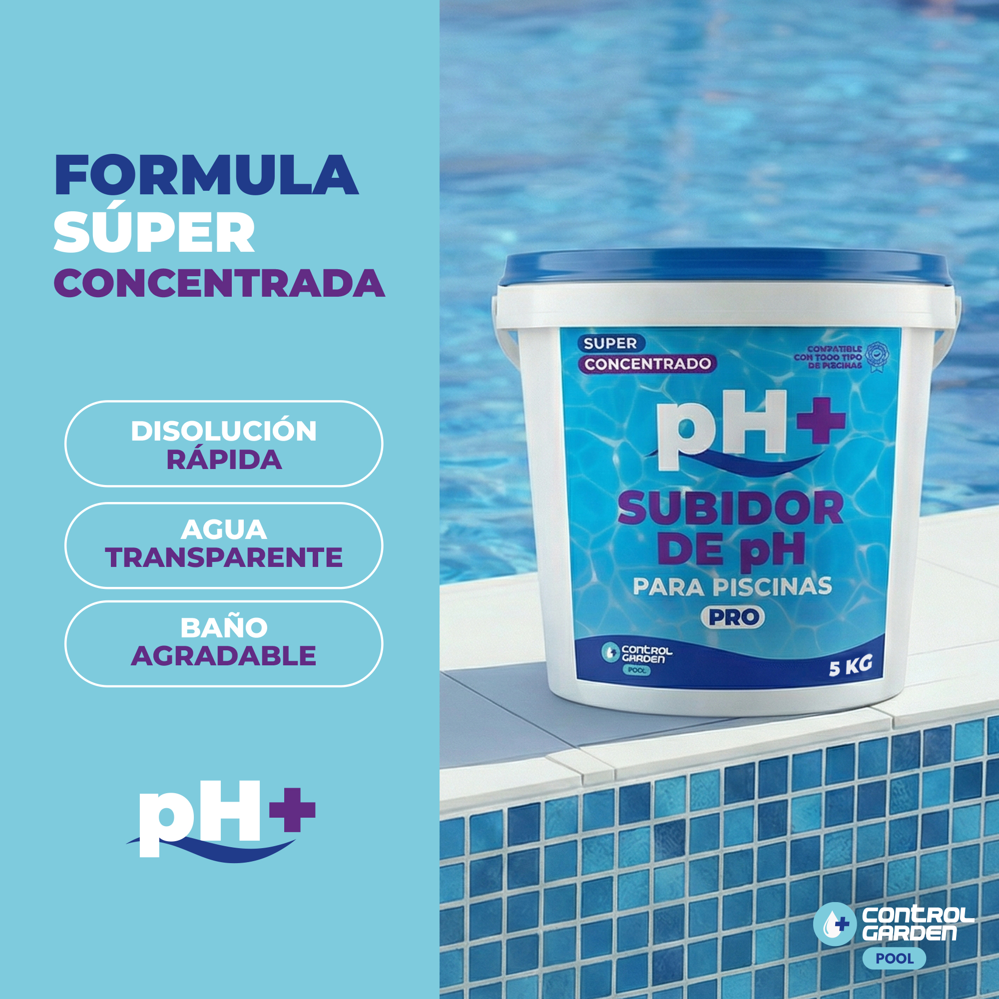 Subidor de pH Sólido Control Garden 5 kg para piscinas · foto 4