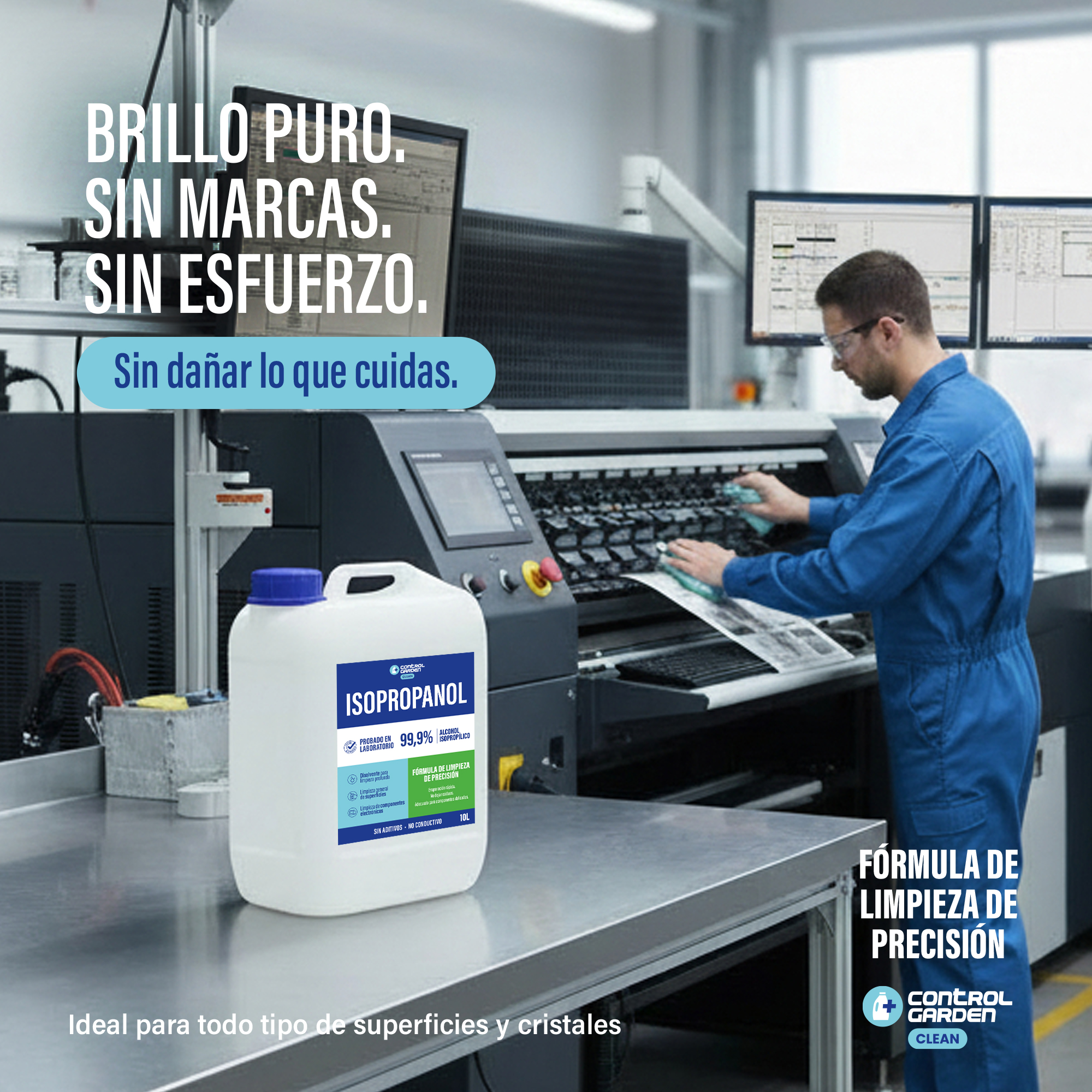 Alcohol isopropílico Control Garden 10 L para limpieza técnica y mantenimiento profesional. · foto 7