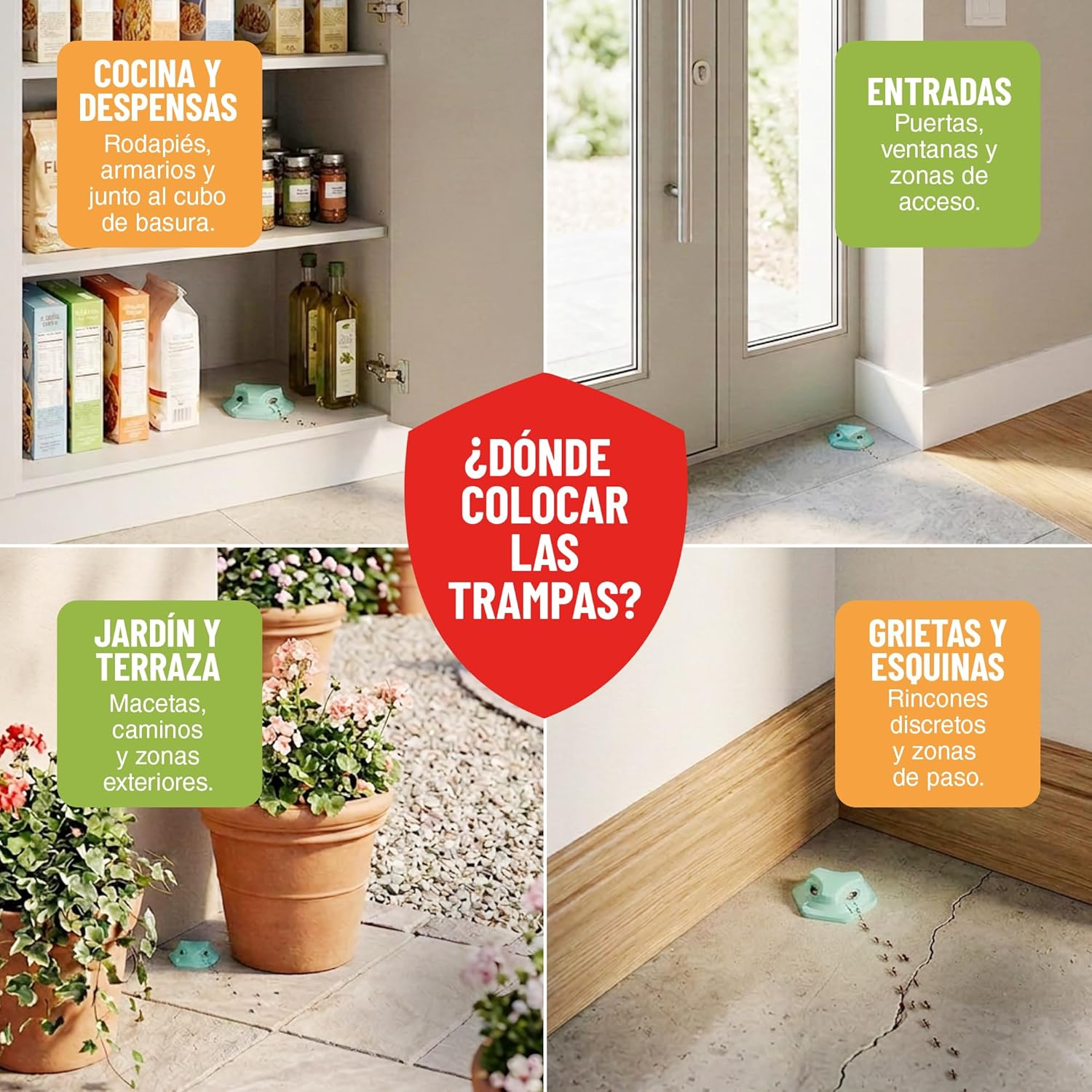Trampa para hormigas en gel super atrayente de Control Garden, pack de 2 unidades. · foto 7