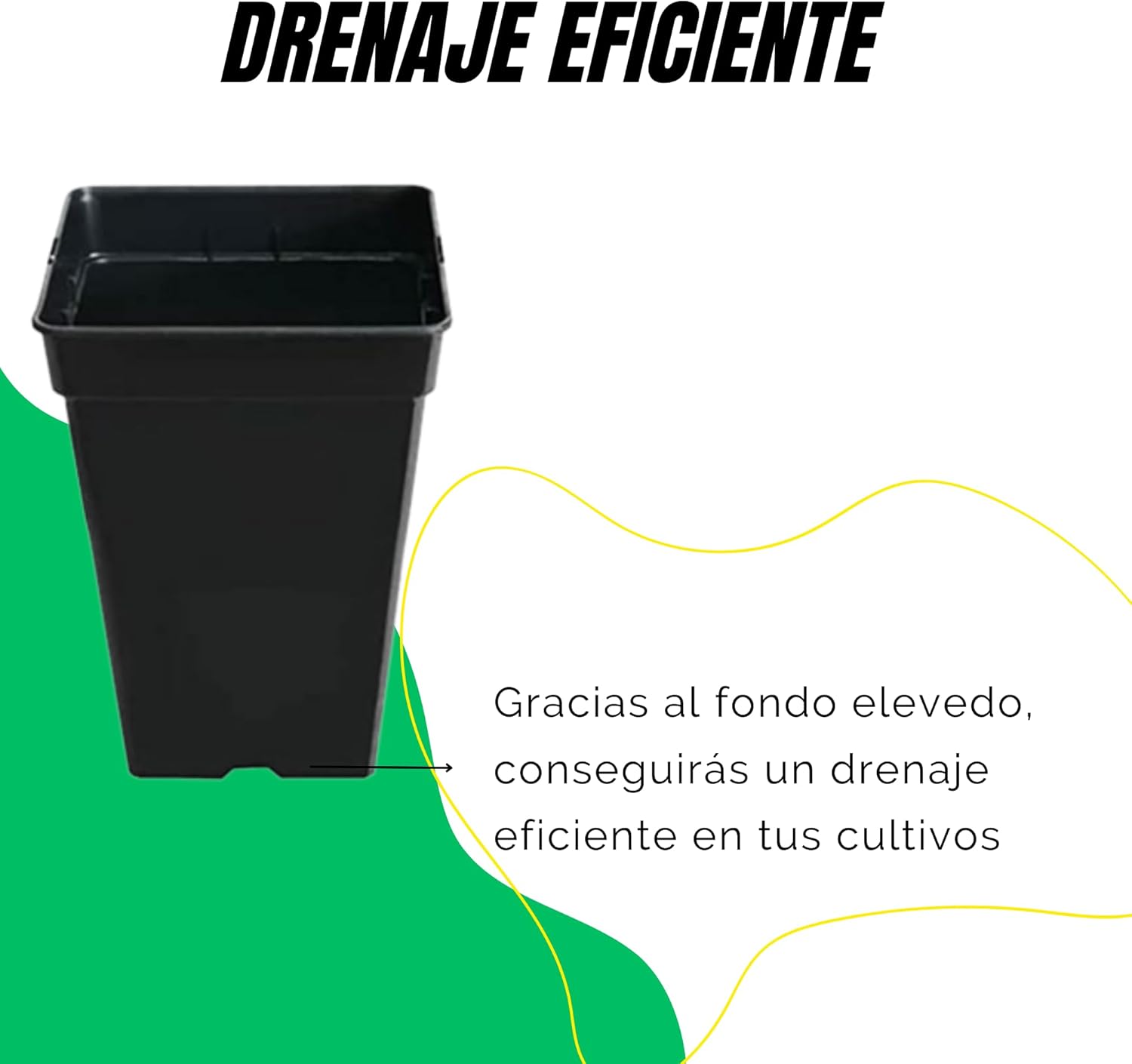 Pack de macetas de plástico de 25L de Control Garden en diferentes cantidades · foto 4